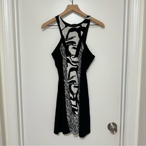 PNIINA | Black and White‎ Zebra Print Dress